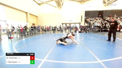 172-H lbs Round Of 32 - Max Fredricks, Beast Coast WC vs Logan Garriques, Unattached