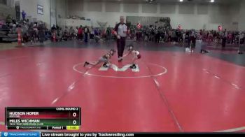 45 lbs Cons. Round 2 - Miles Wichman, Tech Team Wrestling Club vs Hudson Hofer, Roccori