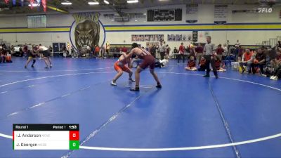 JV-39 lbs Round 1 - Jaxon Anderson, Mount Vernon vs Jay Georgen, West Delaware, Manchester