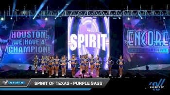 Spirit of Texas - Purple Sass [2019 Senior - Small 3 Day 2] 2019 Encore Championships Houston D1 D2