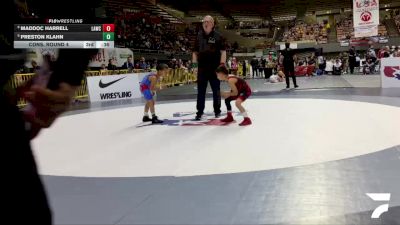 Bantam - 62 lbs Cons. Round 4 - Abijah Barajas, Junior Panther Wrestling vs Diego Cortez