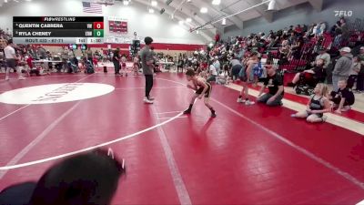 67-71 lbs Round 1 - Quentin Cabrera, Valley Wrestling vs Ryla Cheney, Eaton Reds WC