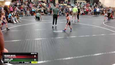 56 lbs Semifinal - Ryker Boyd, James Island Youth vs Nash Lee, Rivertown