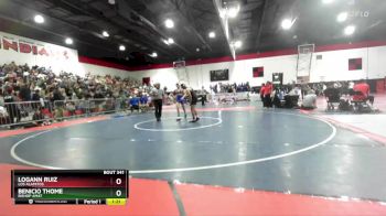 106 lbs Cons. Round 1 - Logann Ruiz, Los Alamitos vs Benicio Thome, Bishop Amat