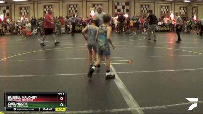60 lbs Champ. Round 1 - Cael Moore, Fish Eye Wrestling vs Russell Maloney, Steel Valley Renegades