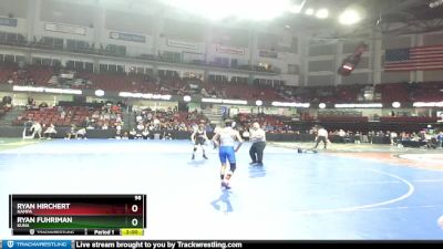 98 lbs Semifinal - Ryan Hirchert, Nampa vs Ryan Fuhriman, Kuna