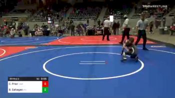 52 lbs Prelims - Creede Prier, Vian Wrestling Club vs Bj Gahagan, Pin-King All Stars