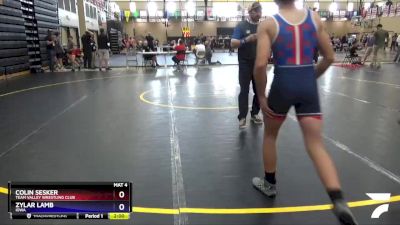 125 lbs Round 2 - Colin Sesker, Team Valley Wrestling Club vs Zylar Lamb, Iowa