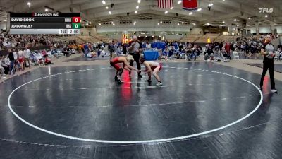 132 lbs 2nd Wrestleback (8 Team) - JD Longley, Ravenwood High School vs David Cook, Knoxville Halls High School