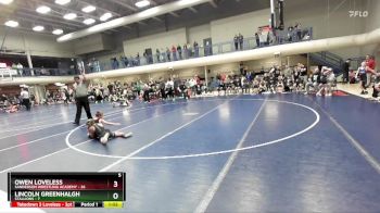 77 lbs Round 1 (16 Team) - Lincoln Greenhalgh, Stallions vs Owen Loveless, Sanderson Wrestling Academy