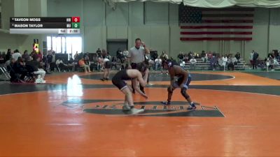 125 lbs 5th Place Match - Mason Taylor, Mount Union vs Taveon Moss, Hiram College