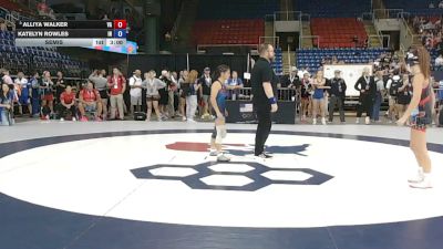 95 lbs Semis - Alliya Walker, Virginia vs Katelyn Rowles, Indiana