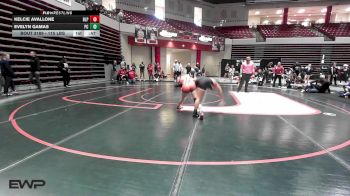 115 lbs Consi Of 4 - Kelcie Avallone, Barnsdall Lady Panthers vs Evelyn Gamas, Putnam City