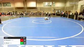 100 lbs Rr Rnd 5 - Braxton Gingrich, Team Nauman Wrestling Club vs Austin Wood, Team Diamond Fish Pink