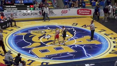 117 lbs Consi Of 32 #2 - Gage Samol, Avella vs Caleb Hatton, Twin Valley