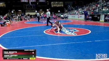 3A-132 lbs Champ. Round 1 - Paul Bessette, Morgan County vs Davin Lightsey, White County