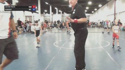 52 lbs Rr Rnd 2 - Calvin Handy, Barn Brothers - BK8E vs George Gerasimov, Mat Warriors Red - BK8E