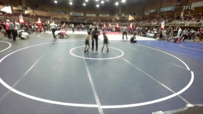 54 lbs Quarterfinal - Henry Jones, Pueblo West Storm vs Jaxson Staples, Pueblo County WC