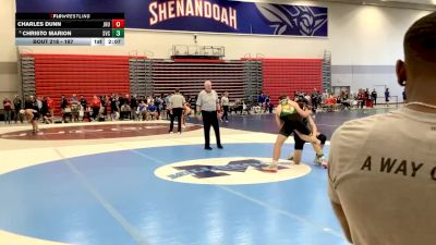 197 lbs Quarterfinal - Charles Dunn, Johns Hopkins vs Christo Marion, St. Vincent College