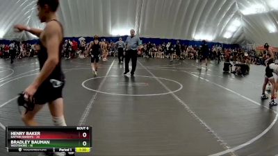 110 lbs Round 2 (8 Team) - Bradley Bauman, Westshore vs Henry Baker, Dayton Bandits