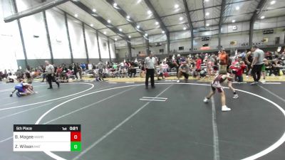 62 lbs 5th Place - Braxton Magee, Warriors Of Christ vs Zachary Wilson, Mat Demon WC