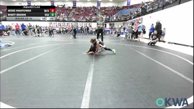 60 lbs Round Of 16 - Jesse Hightower, Watonga Youth Wrestling vs Rhett Brown, Tecumseh Youth Wrestling