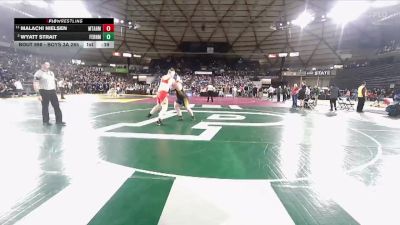 Boys 3A 285 lbs Cons. Round 7 - Malachi Nielsen, Mount Tahoma vs Wyatt Strait, Ferndale