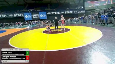 150 lbs Semis - Goldie Zuck, Blaine Barracudas Wrestling Club vs Camrynn Watson, Hoquiam Jr. Grizzly Wrestling Club