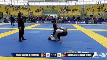Kauanne Vitoria Maximo De Brito vs Kauany Cristhini De Paula Melo 2025 Brasileiro Jiu-Jitsu IBJJF
