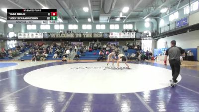 197 lbs Quarterfinal - Max Millin, Tiffin vs Joey Scaramuzzino, Lake Erie