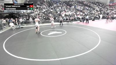 6A 215 lbs 5th Place Match - Ethan Templeton, Lone Peak vs Judd Bowen, Bingham