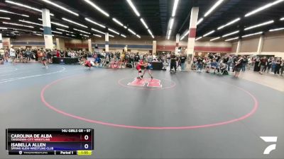 97 lbs Round 2 - Carolina De Alba, Takedown-City Wrestling vs Isabella Allen, Spring Klein Wrestling Club