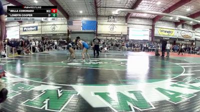 110 lbs Cons. Semi - Londyn Cooper, Spring Valley vs Bella Coronado, Mcqueen