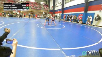 91 lbs Rr Rnd 2 - Coralena Voss, Skiatook Youth Wrestling vs Jordan Rasberry, Henryetta Knights Wrestling Club