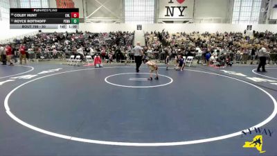 50 lbs Cons. Round 2 - Royce Rotthoff, Purple Eagles Wrestling Academy vs Colby Hunt, Club Not Listed