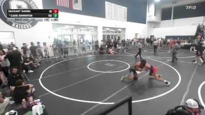 150 lbs Quarterfinal - Zackary Daniel, El Modena vs Cade Johnston, Vista High School