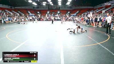 75 lbs Quarterfinal - Dominic Gorder, Team Donahoe vs Lorenzo Oyola, SilverbackAcademy