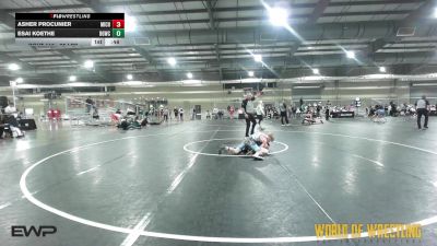 95 lbs Consi Of 8 #1 - Asher Procunier, Michigan Premier Wrestling Club vs Esai Koethe, Big Game Wrestling Club