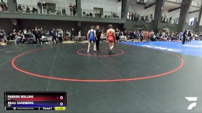 138 lbs Cons. Round 1 - Parker Rollins, CA vs Beau Sandberg, OR