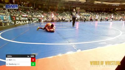 130 lbs Consi Of 16 #2 - Jamarion Bell, Englewood Live Wire vs George Seaburg, RHYNO ACADEMY Of WRESTLING