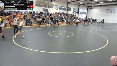 133 lbs Champ. Round 2 - Jacob Kaake, Marian - Ancilla vs Joshua Marlin, Manchester