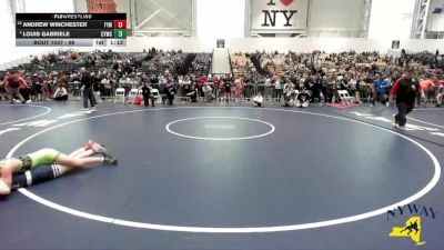 96 lbs Champ. Round 1 - Andrew Winchester, Falconer Youth Wrestling vs Louis Gabriele, Columbia Youth Wrestling Club