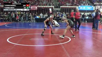 95 lbs Cons. Round 4 - Kyson Haskell, Moorcroft Mat Masters vs Kobbe Smith, Tongue River Wrestling Club