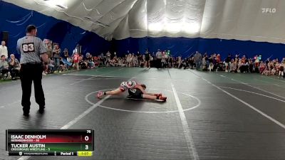 76 lbs Round 4 (6 Team) - Isaac Denholm, Neighborhood vs Tucker Austin, Crossroads Wrestling