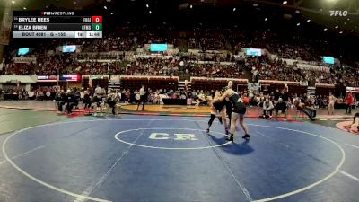 G - 155 lbs Champ. Round 1 - Brylee Rees, Frenchtown Girls vs Eliza Brien, Great Falls / Msdb Girls