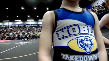 46 lbs Rr Rnd 2 - Lynx Lehman, Noble Takedown Club vs Cannon Corley, Choctaw Ironman Youth Wrestling