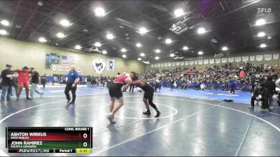 215 lbs Cons. Round 1 - Ashton Wirkus, Paso Robles vs John Ramirez, Pacifica (Oxnard)