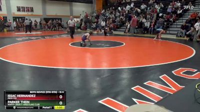 N-4 lbs Quarterfinal - Parker Thein, North Liberty Wrestling Club vs Issac Hernandez, Pack 732