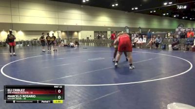 285 lbs Round 2 (6 Team) - Marcelo Rosario, Golden Bears vs Eli Criblez, Oak Harbor Rockets