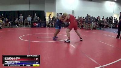 250 lbs Round 1 (16 Team) - Andrew Olson, Minnesota Blue vs Paden Pearson, Oklahoma Blue